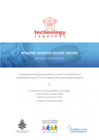Developing technology together together: consolidated report: an investigation of the metacognitive influences on teachers' use of information and communication technology (ICT) and the implications for teacher professional development