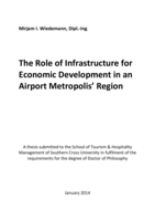 The role of infrastructure for economic development in an airport metropolis' region