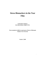 Stress biomarkers in the tear film