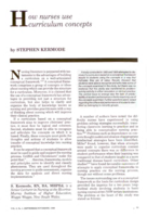 How nurses use curriculum concepts