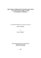 The characterisation and revegetation of acid sulfate soil scalds in Eastern Australia