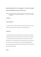 From competence to capability: a study of nurse practitioners in clinical practice