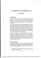 The playfulness of constitutional law
