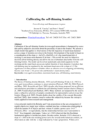 Calibrating the self-thinning frontier