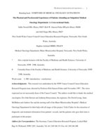 The physical and psycho-social experiences of patients attending an outpatient medical oncology department: a cross-sectional study