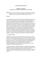 Simplicity in complexity: capable people and capable organisations need each other