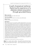A path of perpetual resilience: exploring the experience of a diabetes-related amputation through grounded theory