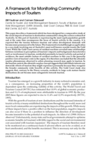 A framework for monitoring community impacts of tourism