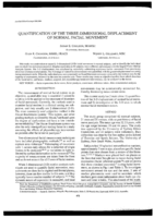 Quantification of three-dimensional displacement of normal facial movement