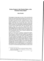Police powers in the premier state, or the premiers police state