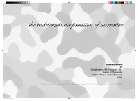 The indeterminate precision of narrative