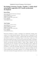 Developing technology together, together: a whole-school metacognitive approach to ICT teacher professional development