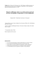 Biogenic acidification reduces sea urchin gonad growth and increases susceptibility of aquaculture to ocean acidification