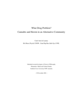What drug problem? Cannabis and heroin in an alternative community