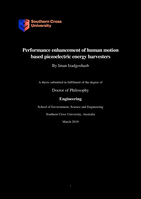 Performance enhancement of human motion based piezoelectric energy harvesters
