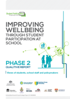 Improving wellbeing through student participation at school. Phase 2, Qualitative report: views of students, staff and policymakers