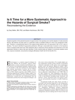 Is it time for a more systematic approach to the hazards of surgical smoke?: reconsidering the evidence