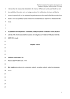 A qualitative investigation of Australian youth perceptions to enhance school physical activity: the Environmental Perceptions Investigation of Children’s Physical Activity (EPIC-PA) study
