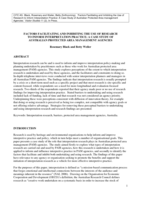 Factors facilitating and inhibiting the use of research to inform interpretation practice: a case study of Australian protected area management agencies