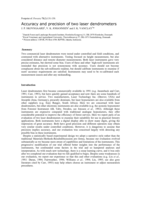 Accuracy and precision of two laser dendrometers