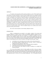 Lessons from the lighthouse: action research and learning in tourism and hospitality education