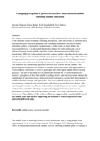 Changing perceptions of preservice teachers: innovations in middle schooling teacher education
