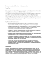 Ereaders in academic libraries: a literature review