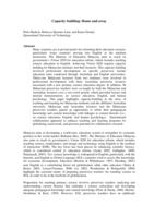 Capacity building: home and away