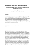 Understanding attitudes towards leisure travel and the constraints faced by senior Koreans