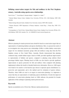 Defining conservation targets for fish and molluscs in the Port Stephens estuary, Australia using species-area relationships