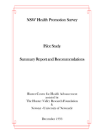 NSW Health Promotion Survey pilot study: summary report and recommendations