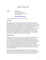 Privacy in aged care