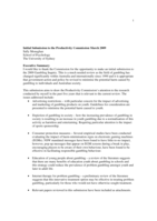 Initial submission to the Productivity Commission March 2009