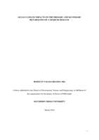 Ocean climate impacts on the primary and secondary metabolites of a muricid mollusc
