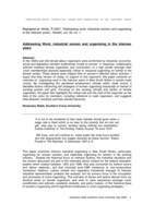 Addressing work: industrial women and organising in the interwar years