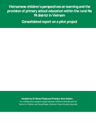 Vietnamese children’s perspectives on learning and the provision of primary school education within the rural Na Ri district in Vietnam: consolidated report on a pilot project
