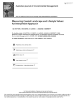 Measuring coastal landscape and lifestyle values: an interpretive approach