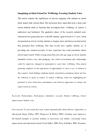 Imagining an ideal school for wellbeing: locating student voice