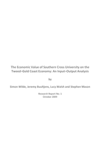 The economic value of Southern Cross University on the Tweed-Gold Coast economy: an input-output analysis