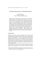 Why model landscapes at the level of households and fields?
