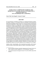 Estructura y composición florística del bosque de la llanura aluvial inundable de la Amazonía Peruana: II. El sotobosque de la restinga