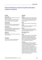 Nurse practitioner provision of patient education related to medicine