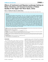 Effects of catchment and riparian landscape setting on water chemistry and seasonal evolution of water quality in the upper Han river basin, China