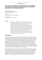 I can u can: six strategies for building teachers’ ICT confidence and capability through metacognitive discussion and reflection: experiences from Technology Together