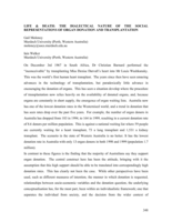 Life and death:  the dialectical nature of the social representation of organ donation and transplantation