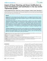 Impact of ocean warming and ocean acidification on larval development and calcification in the sea urchin Tripneustes gratilla