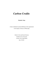 Carbon credits