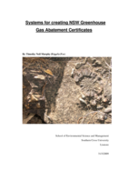 Systems for creating NSW greenhouse gas abatement certificates