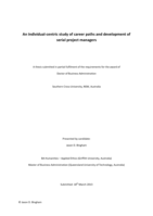 An individual-centric study of career paths and development of serial project managers
