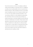 The development of a multi-dimensional gambling accessibility scale